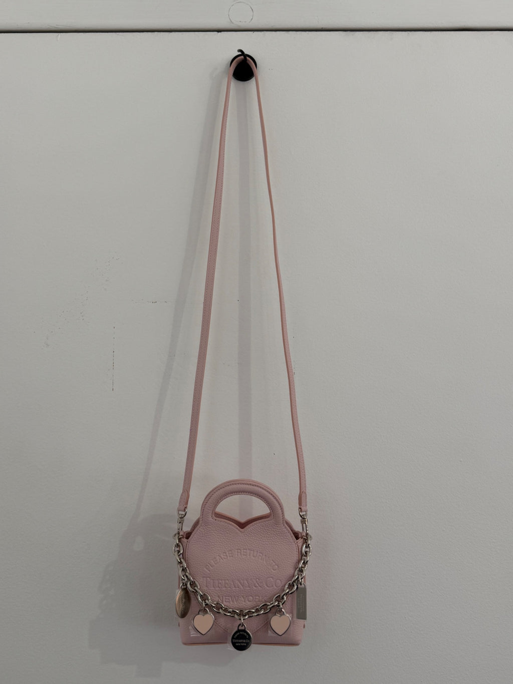 Tiffany & Co. Return to Tiffany Heart Micro Tote Pink Leather Bag (view 10)