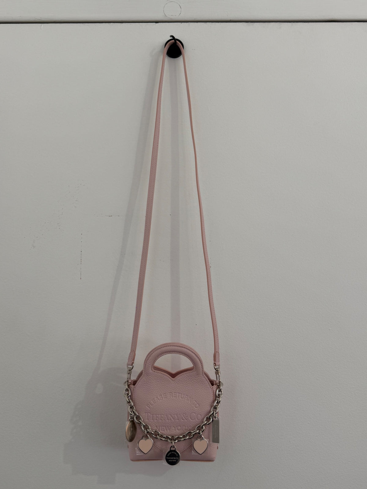 Tiffany & Co. Return to Tiffany Heart Micro Tote Pink Leather Bag (view 10)