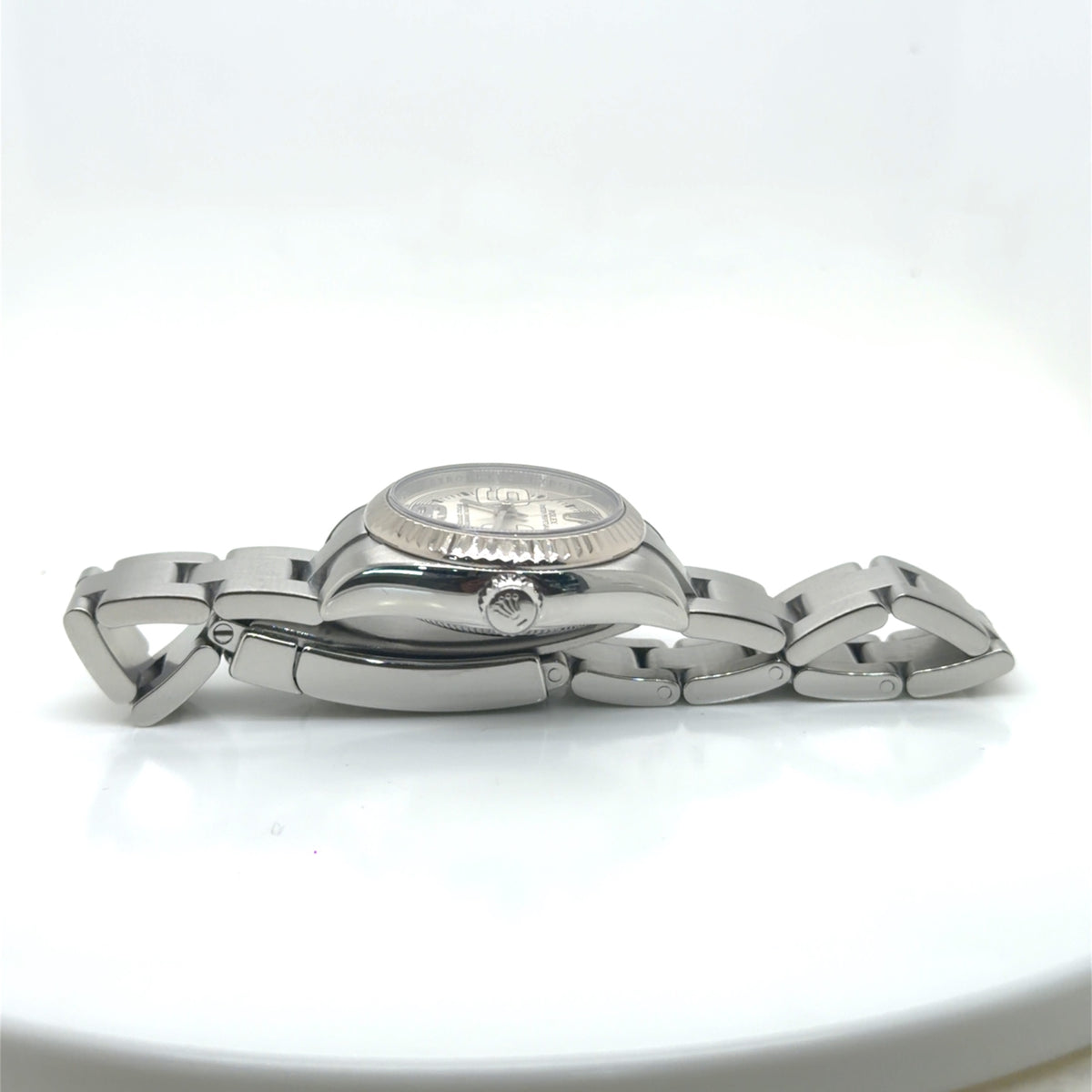 Rolex Oyster Perpetual 26 Ref 176234 Steel & White Gold Silver Dial (view 6)