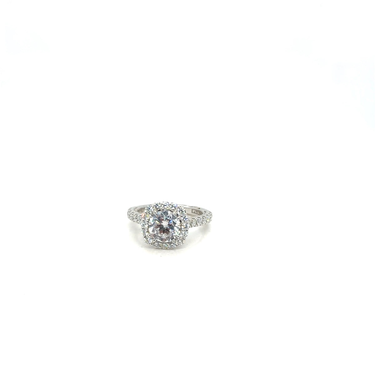 Tacori Platinum Diamond Halo Engagement Ring, 1.14 ctw G/VS, Size 5.75 (view 7)