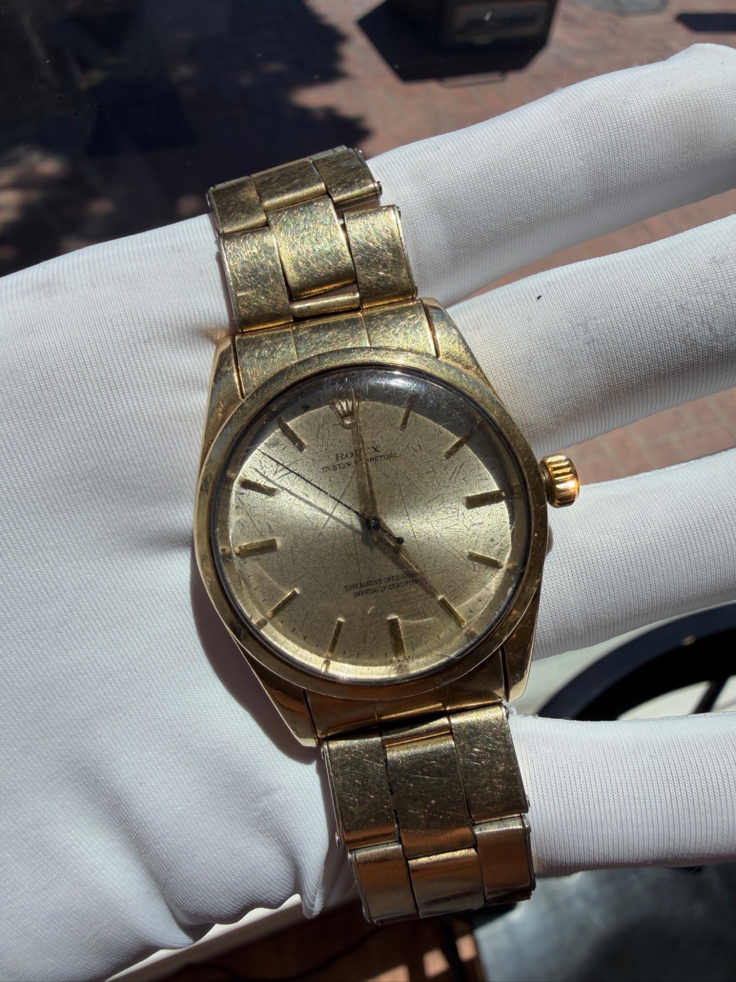 Rolex Oyster Perpetual 34mm Gold Capped Watch Ref. 1014 Automatic