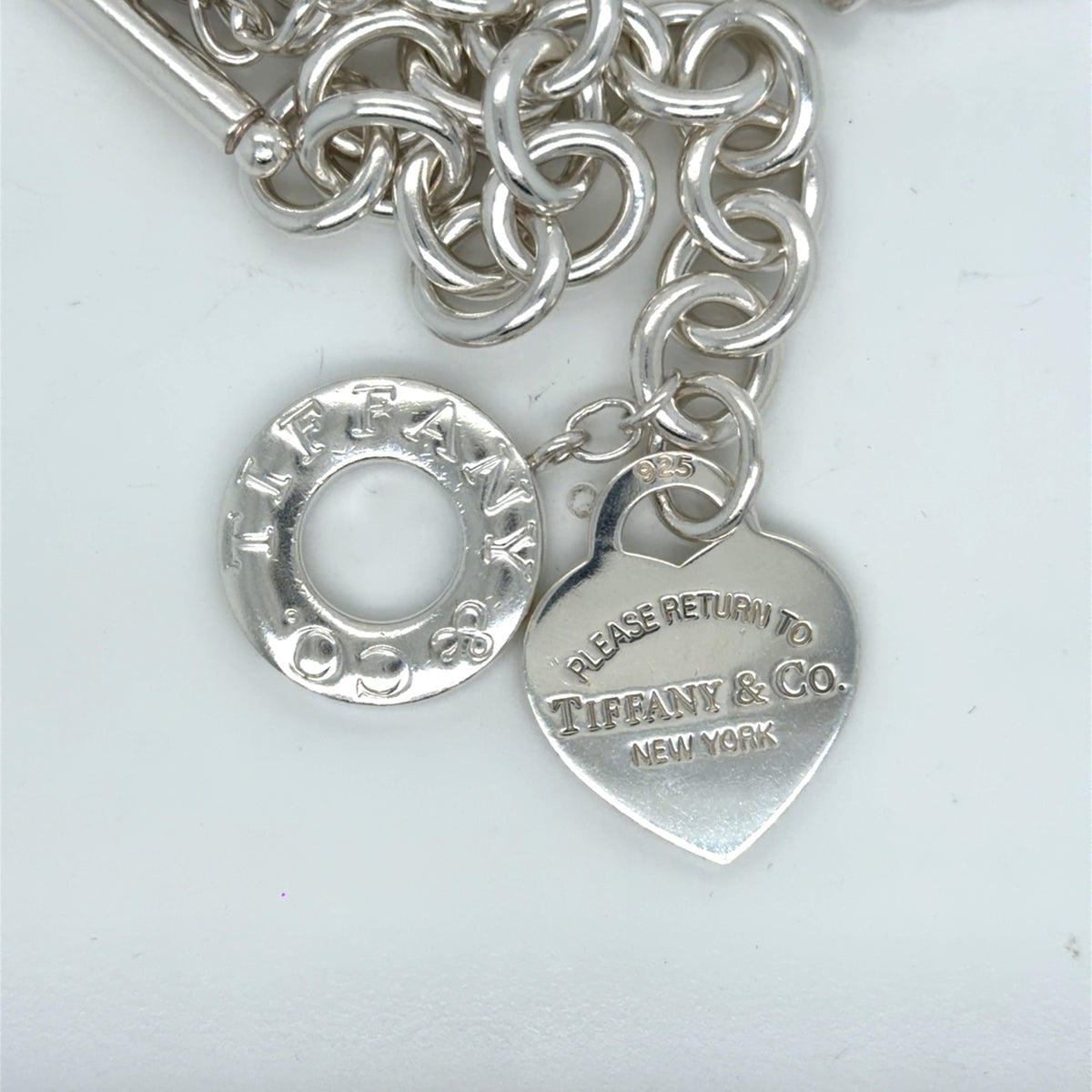 Tiffany & Co. Sterling Silver Return to Tiffany Heart Tag Toggle Necklace 16" (view 2)