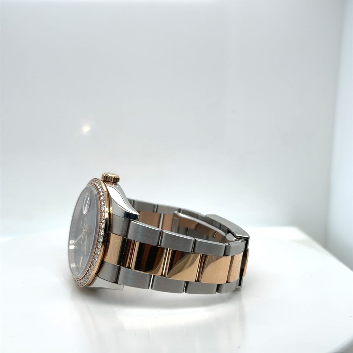 Rolex Datejust 36 126281RBR Two-Tone Rose Gold Diamond Bezel Watch (view 5)