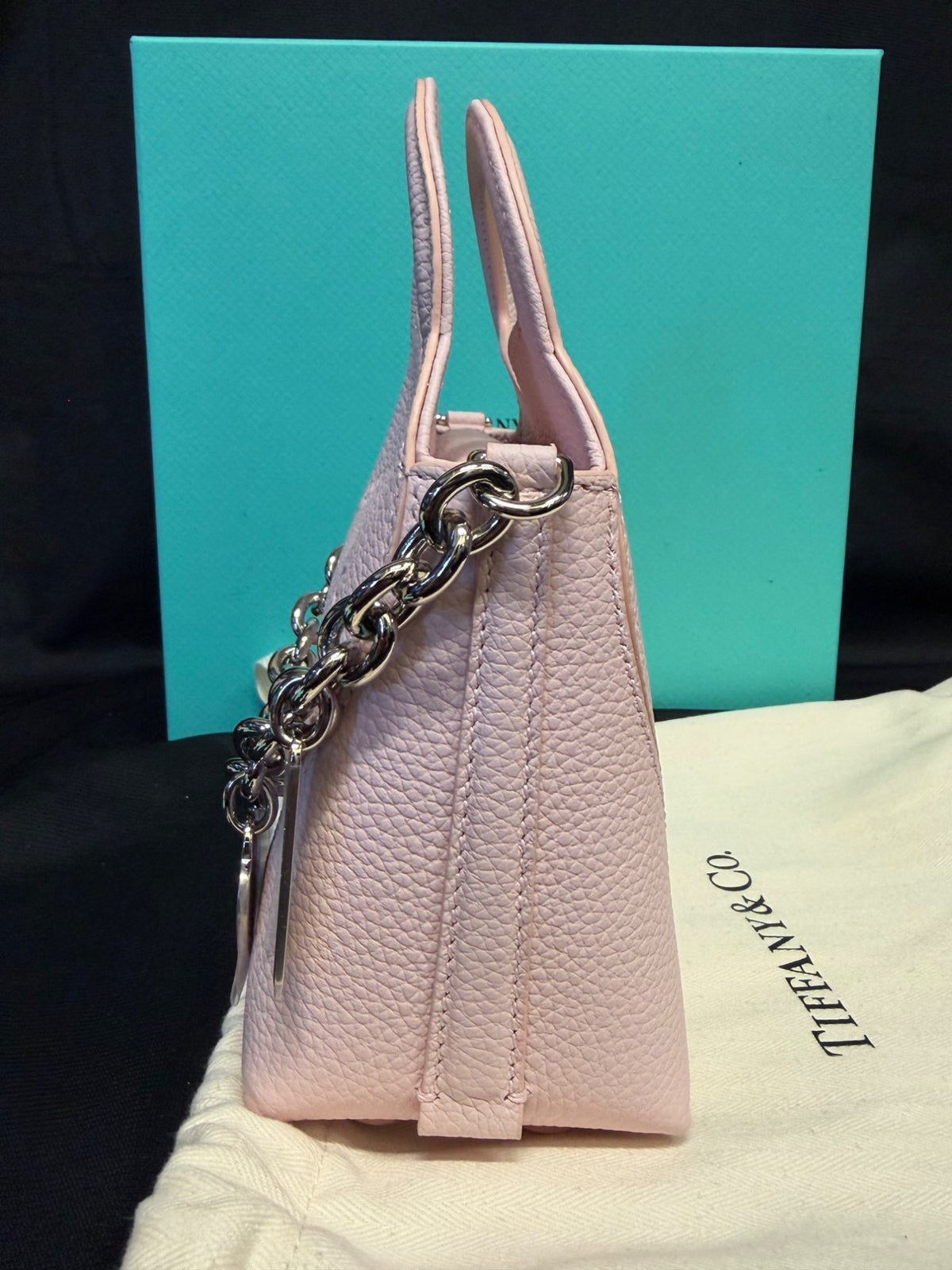 Tiffany & Co. Return to Tiffany Heart Micro Tote Pink Leather Bag (view 6)