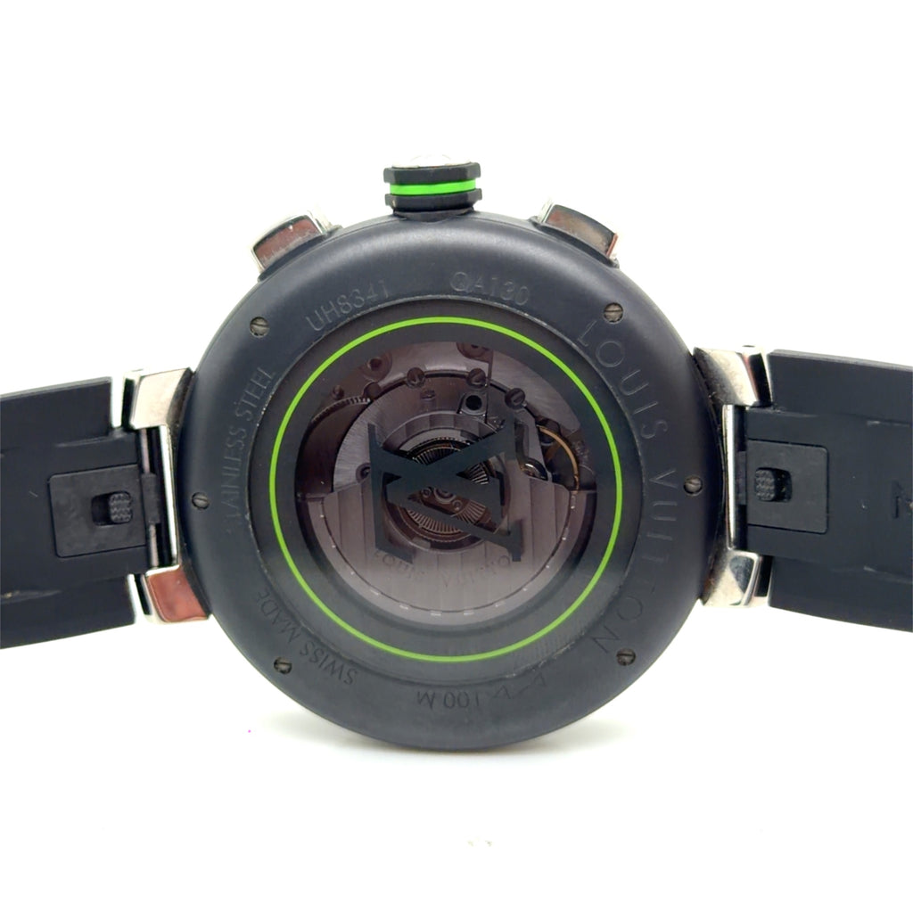 Louis Vuitton Tambour Damier Graphite Race Chronograph Watch QA130 46mm (view 13)