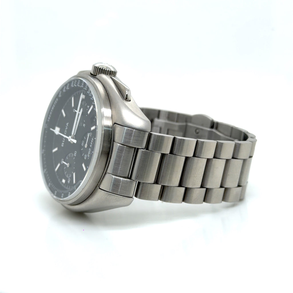 Bulova Lunar Pilot Chronograph 96B258 Stainless Steel 45mm Black Dial (view 9)