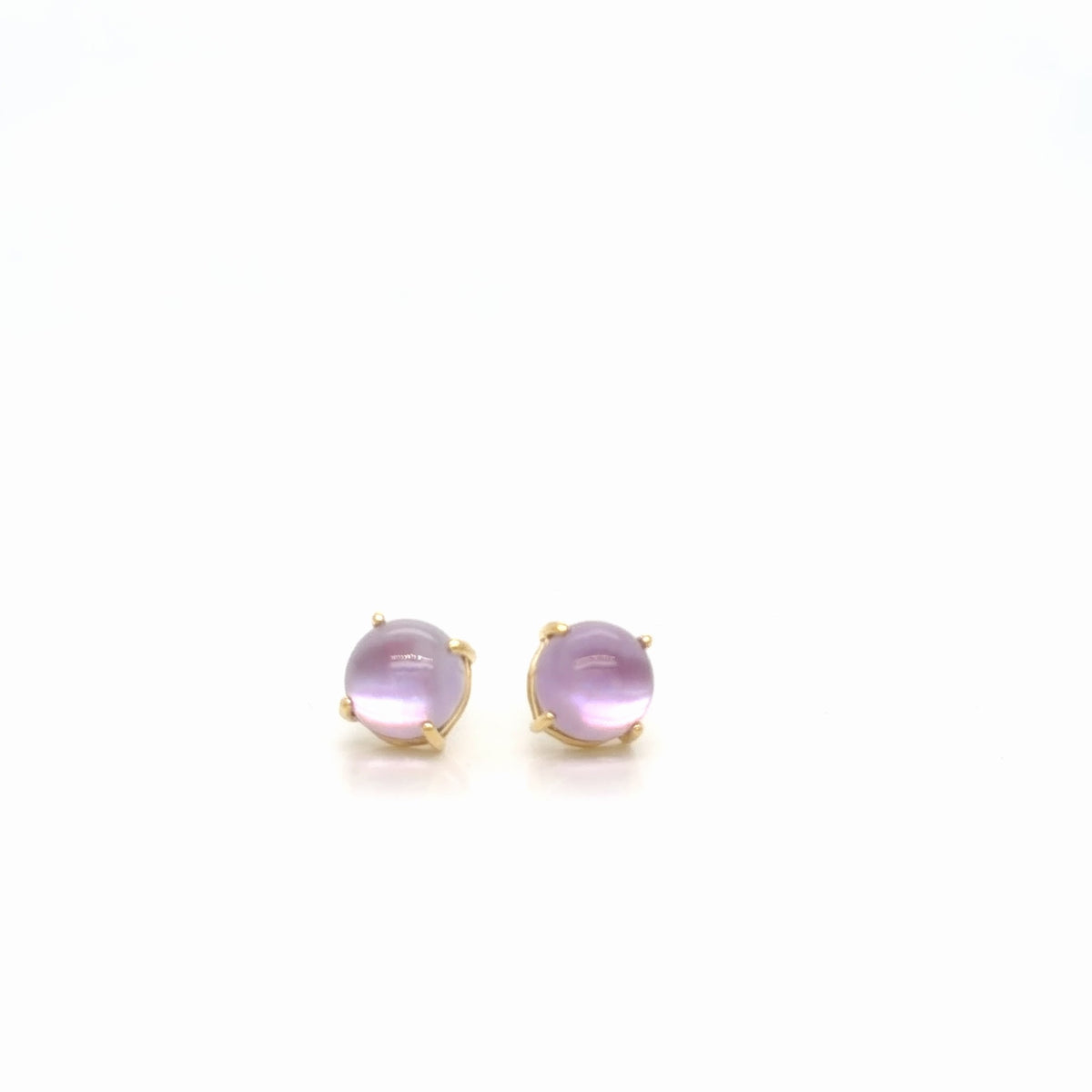 Roberto Coin 18K Yellow Gold Amethyst & Mother of Pearl Stud Earrings (view 4)