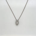 Roberto Coin 18K White Gold Diamond Pendant Necklace 0.10 ctw 18" (view 2)