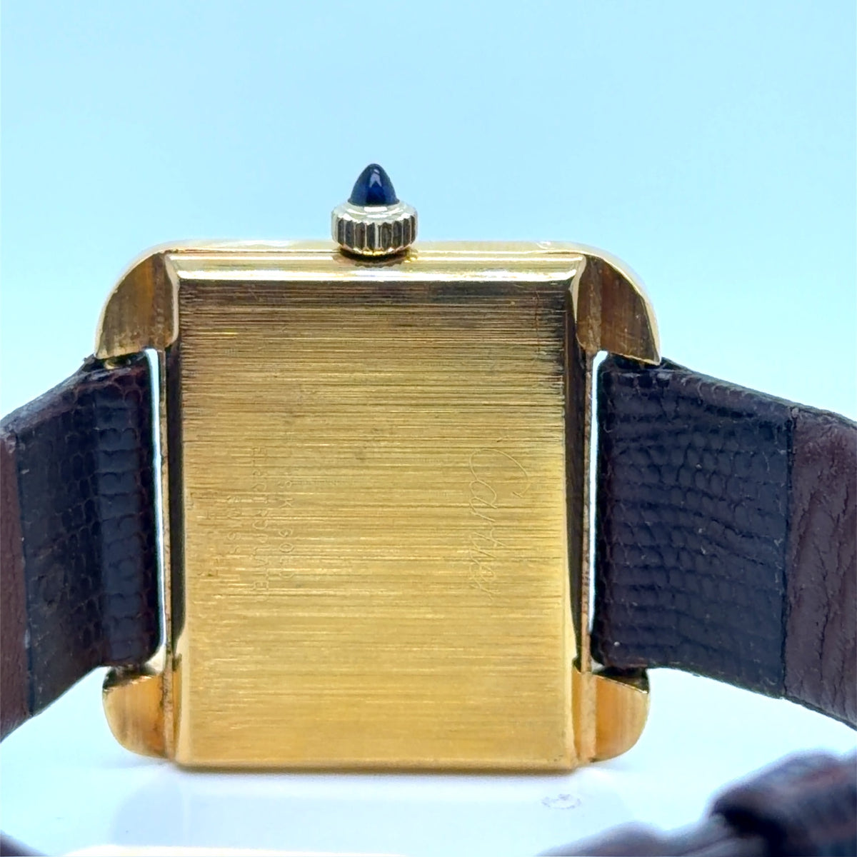 Cartier Tank Must Stepped Pre-Must Watch 18k Gold Plate Ref. 5512117 (view 7)