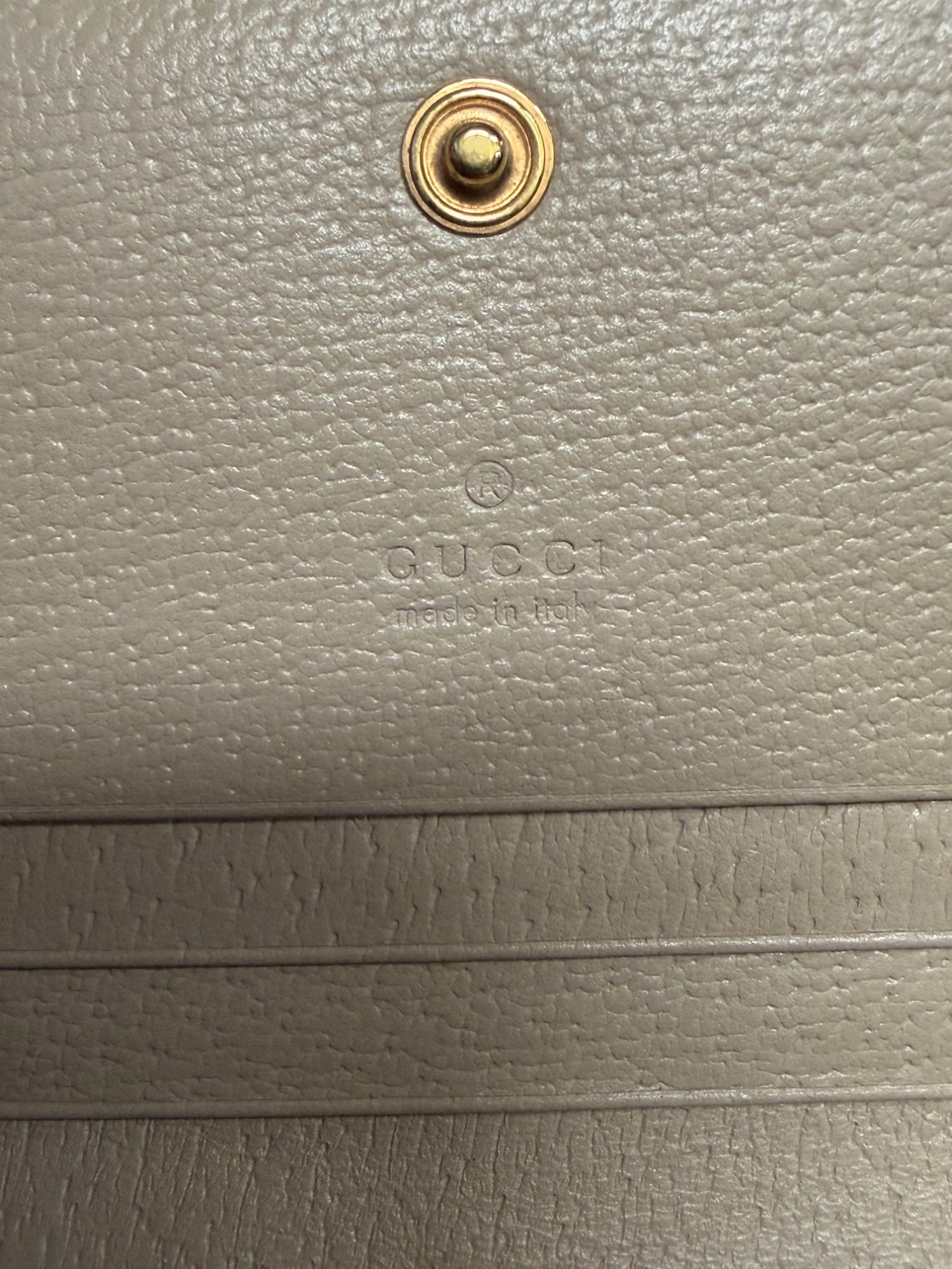 Gucci Ophidia GG Supreme Card Case Wallet, Beige Web, With Box (view 10)