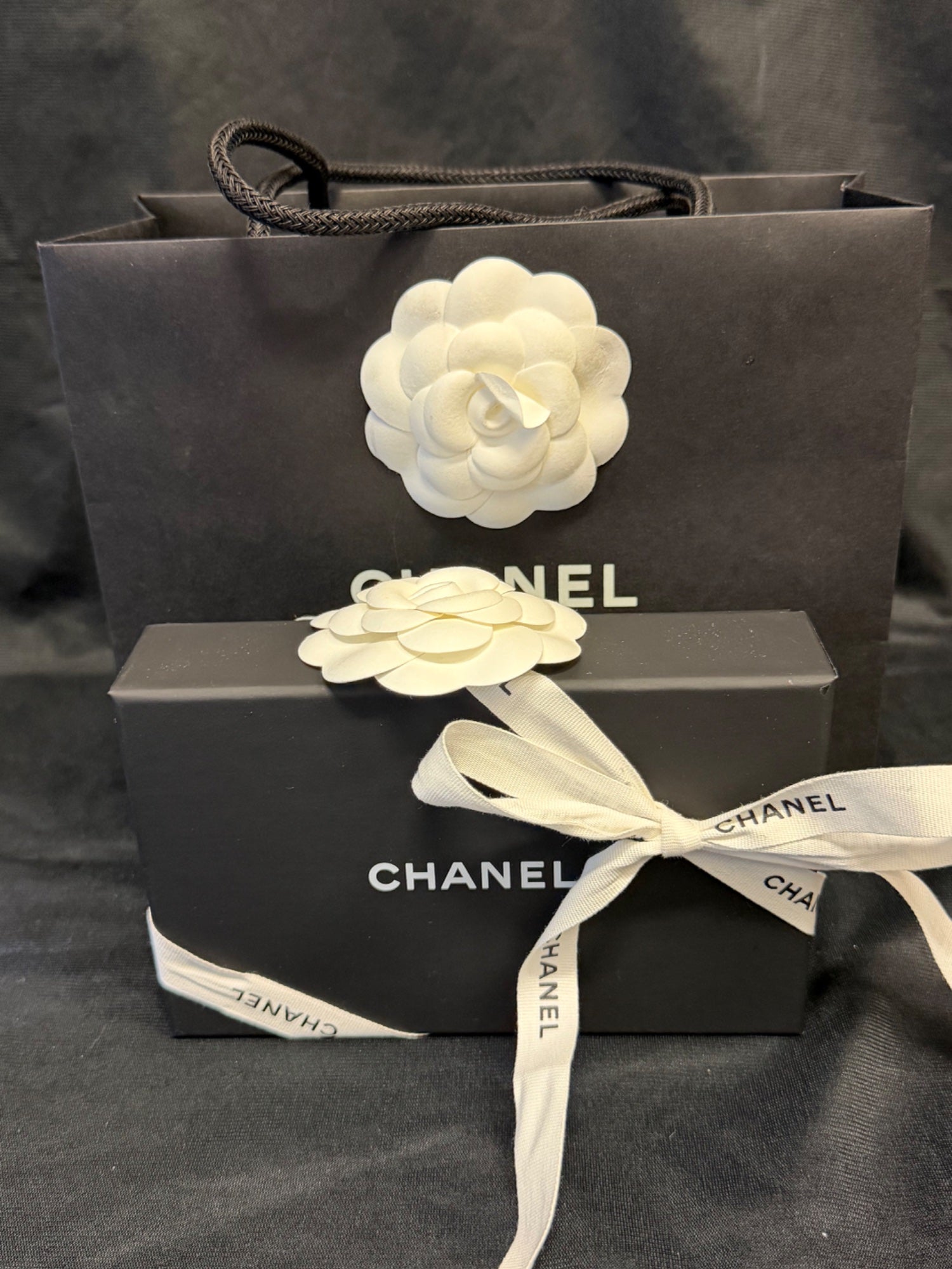 Chanel Classic Flap Card Holder Wallet Black Caviar Gold Hardware