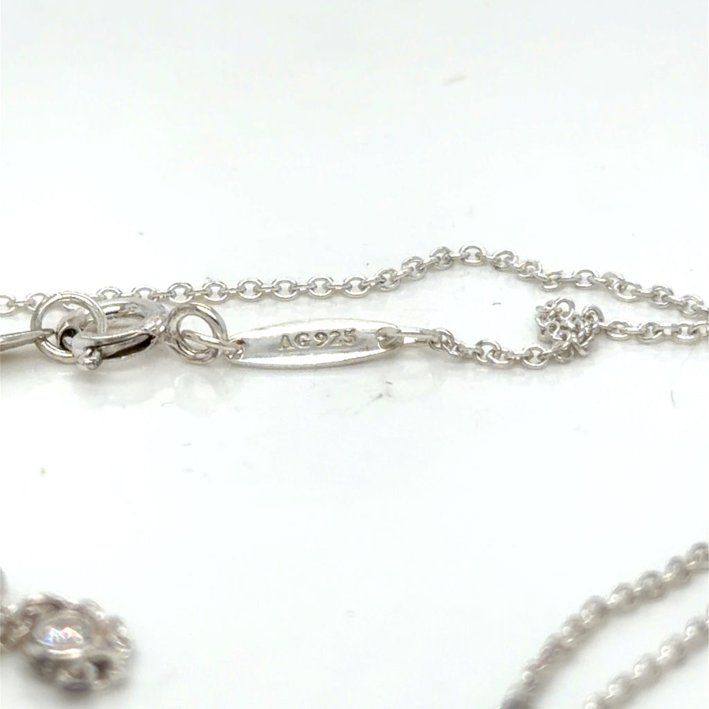 Tiffany & Co. Diamonds by the Yard Sprinkle Necklace Sterling Silver 32" (view 7)