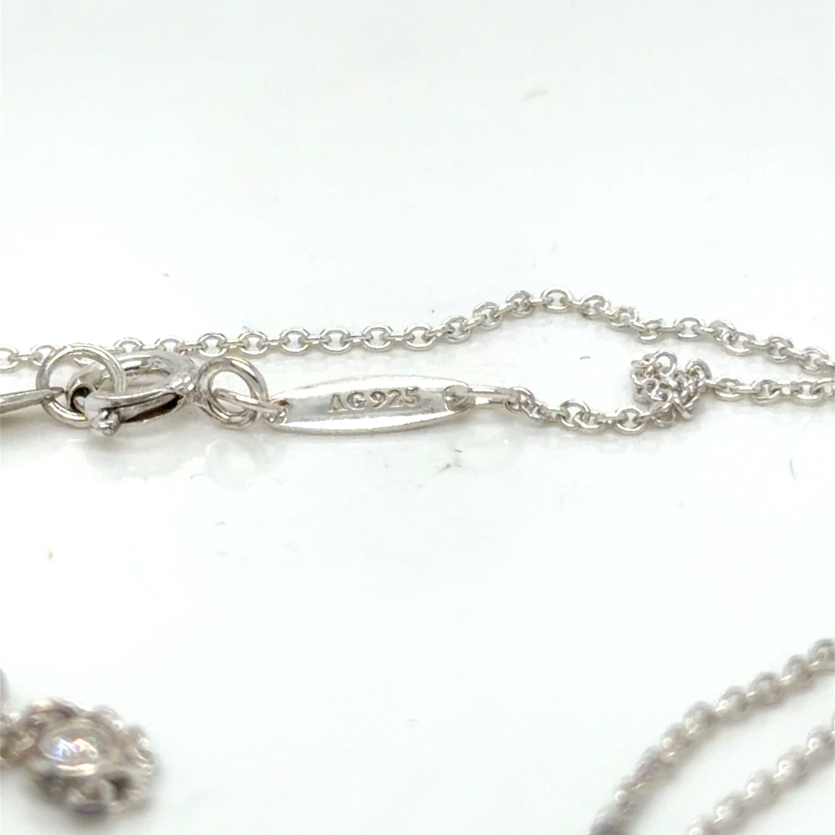 Tiffany & Co. Diamonds by the Yard Sprinkle Necklace Sterling Silver 32" (view 7)