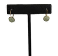 14K Yellow Gold Round Nephrite Jade Cabochon Lever-Back Earrings (view 1)