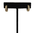 14K Yellow Gold Diamond Huggie Hoop Earrings 0.96 ctw I/SI2 (view 1)