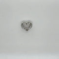14K White Gold Baguette Diamond Heart Pendant .25 ctw I SI/I1