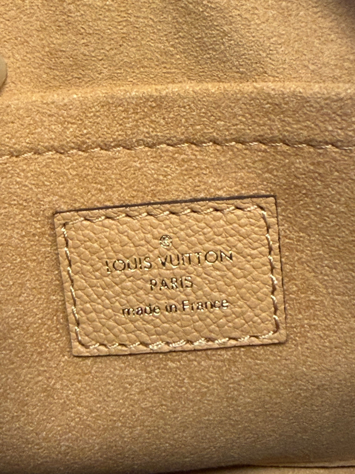Louis Vuitton Speedy Bandouliere 20 Bi-Color Monogram Empreinte Caramel (view 9)