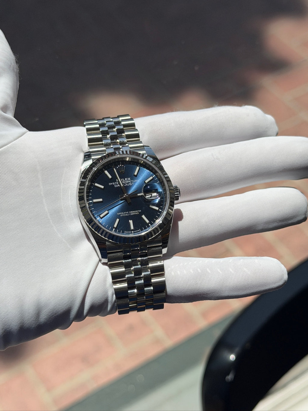 Rolex Datejust 36 Stainless Steel Blue Dial Jubilee Ref 126234 (view 14)