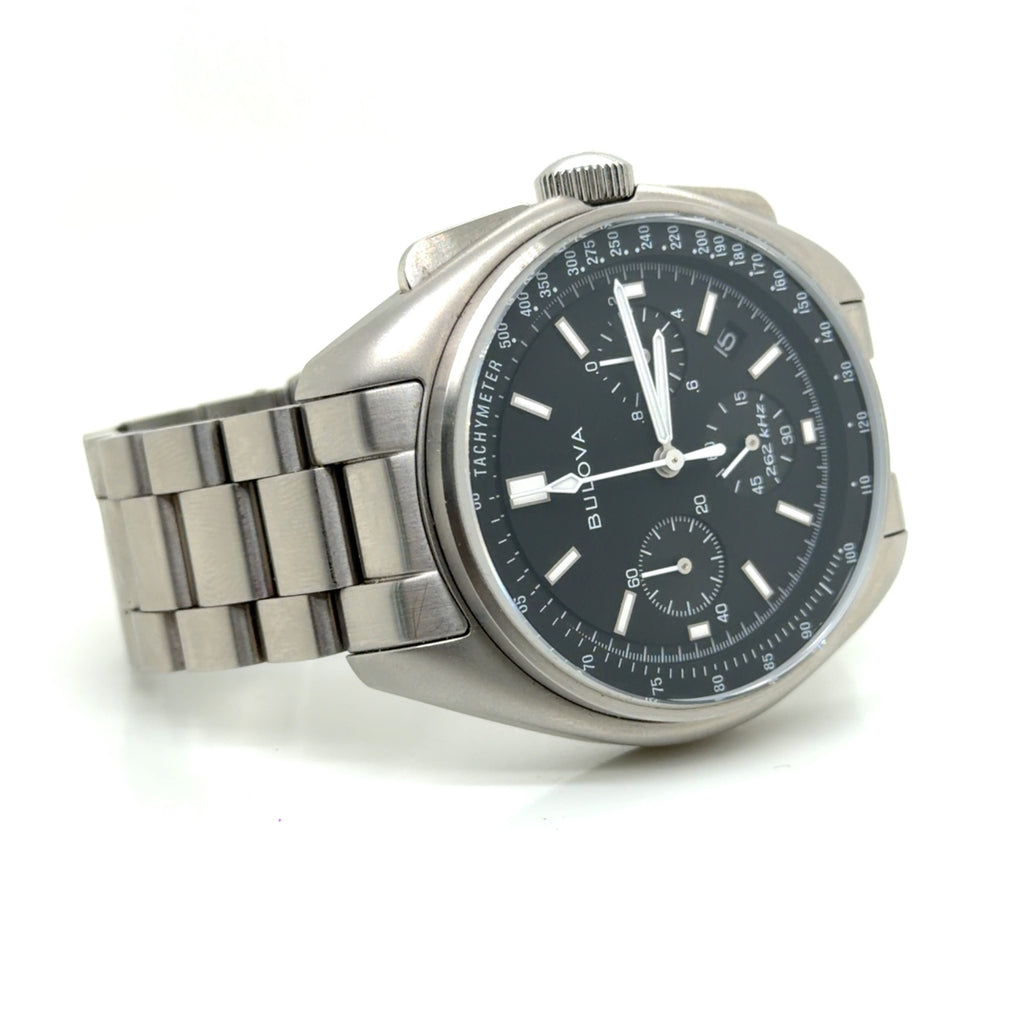 Bulova Lunar Pilot Chronograph 96B258 Stainless Steel 45mm Black Dial (view 3)