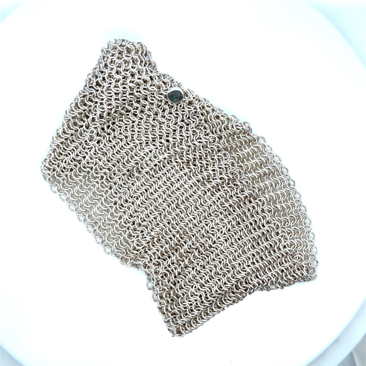 Tiffany & Co. Elsa Peretti Sterling Silver 925 Wide Mesh Cuff Large Bracelet (view 3)