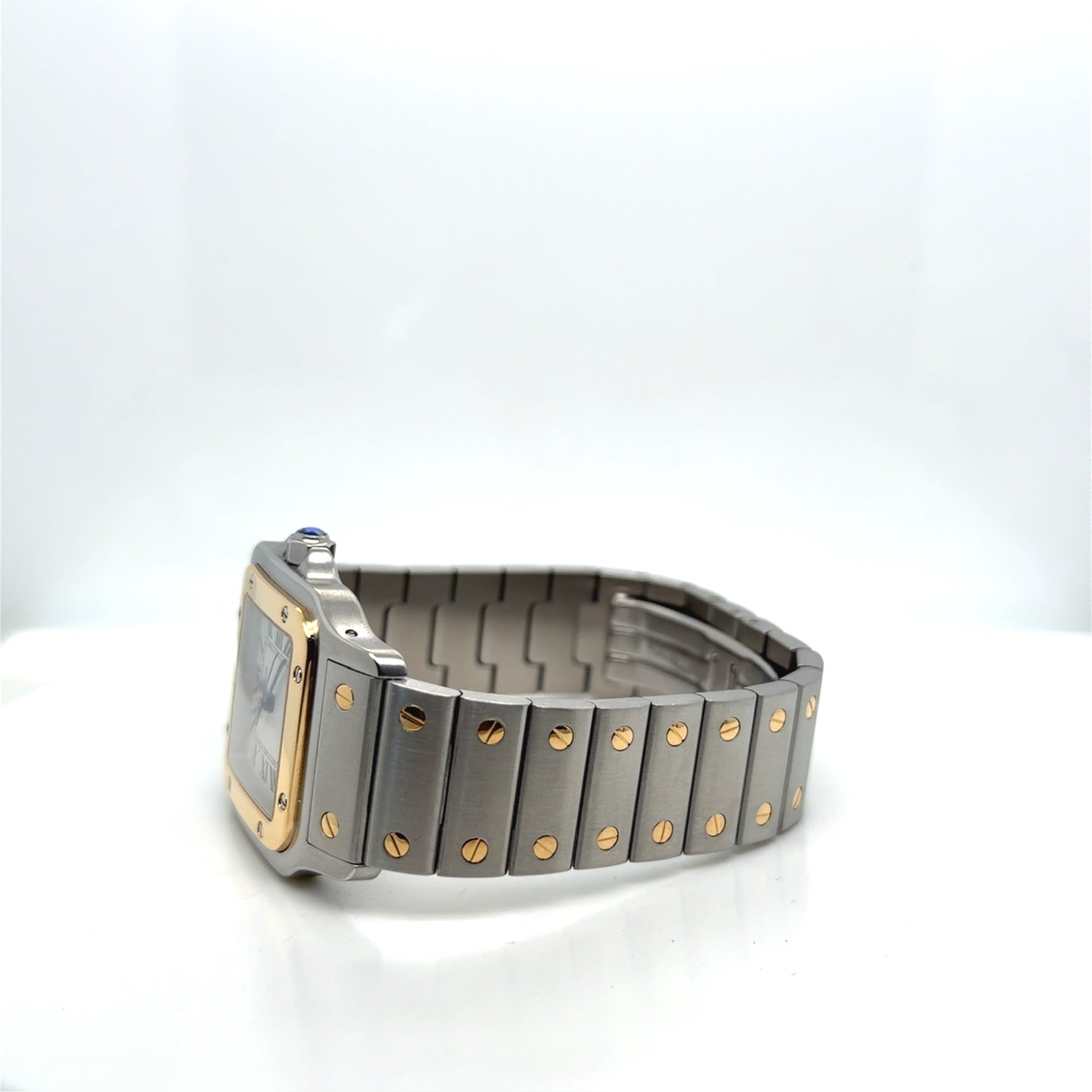 Cartier Santos Galbee Two-Tone Steel 18k Gold Watch Ref. 1566 28mm