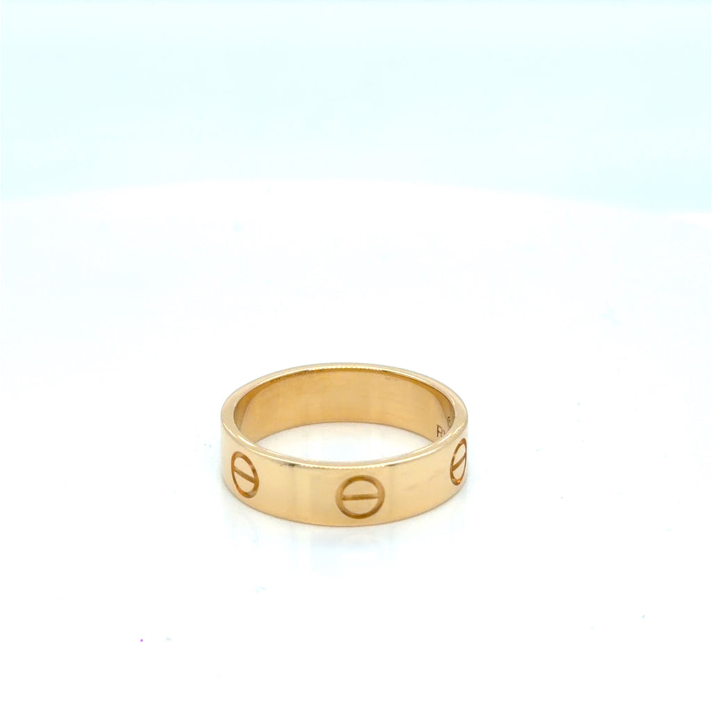 Cartier Love Ring 18K Yellow Gold Size 8 Classic Band (view 5)