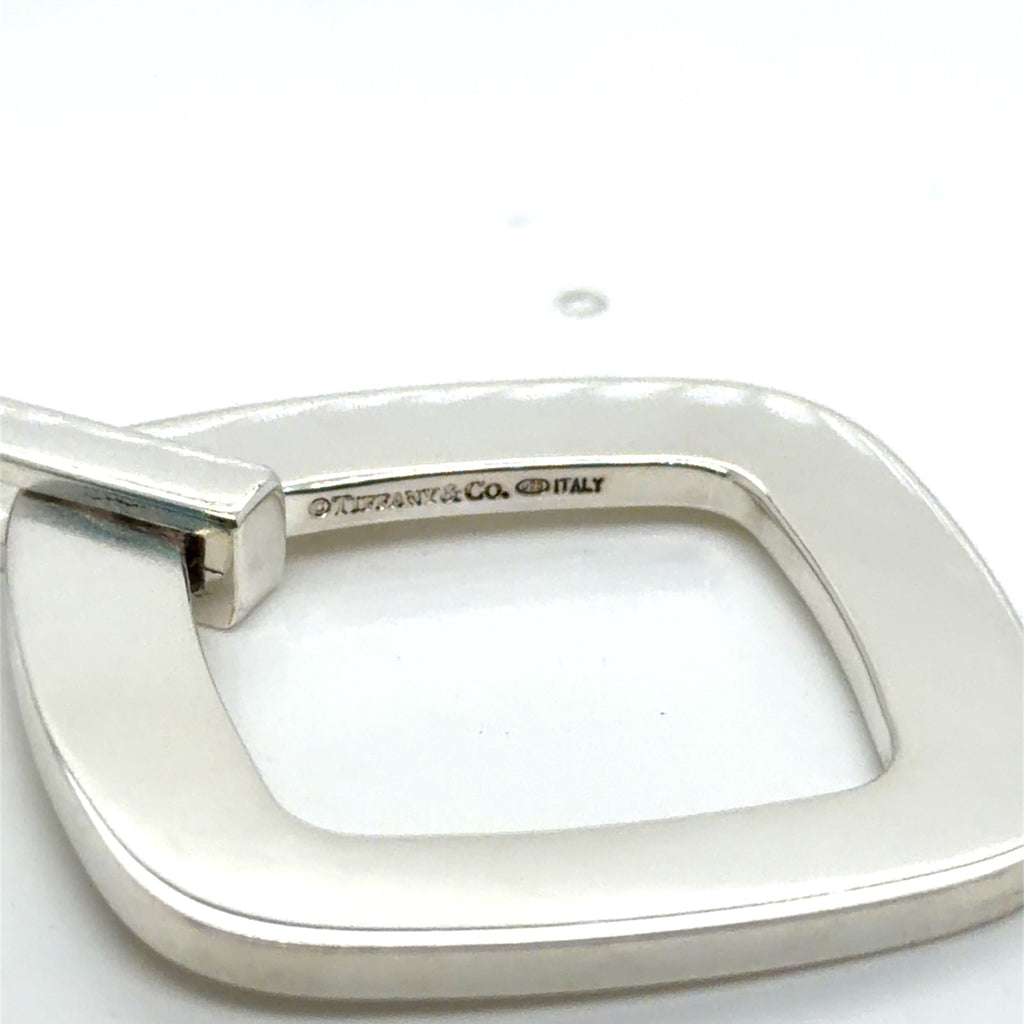 Tiffany & Co. Sterling Silver 1837 Open Square Pendant Necklace 18 in (view 3)