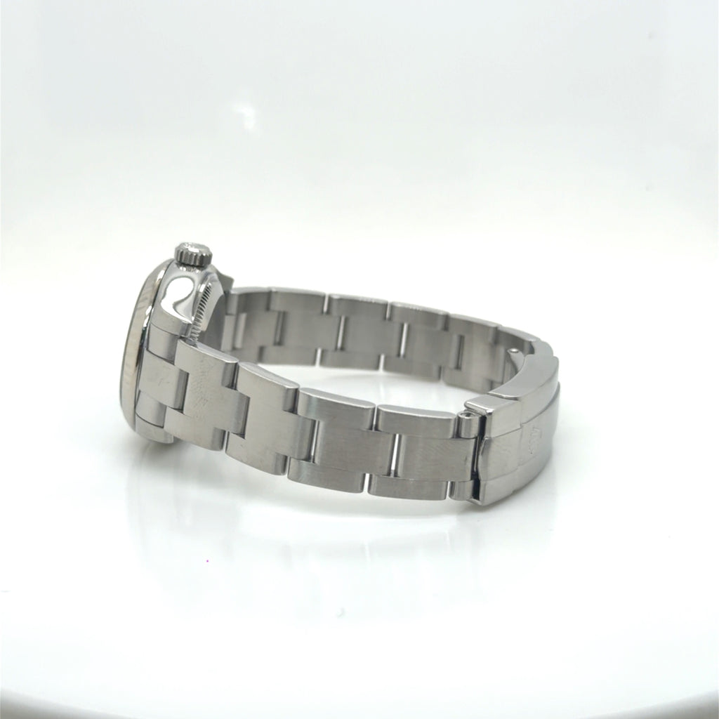 Rolex Oyster Perpetual 26 Ref 176234 Steel & White Gold Silver Dial (view 11)