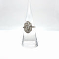 Platinum 950 Diamond Ring 1.12 ctw Old European Cut Vintage Size 6