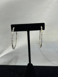 Roberto Coin 18K White Gold Diamond Hoop Earrings 3.04 ctw F/G VS (view 4)