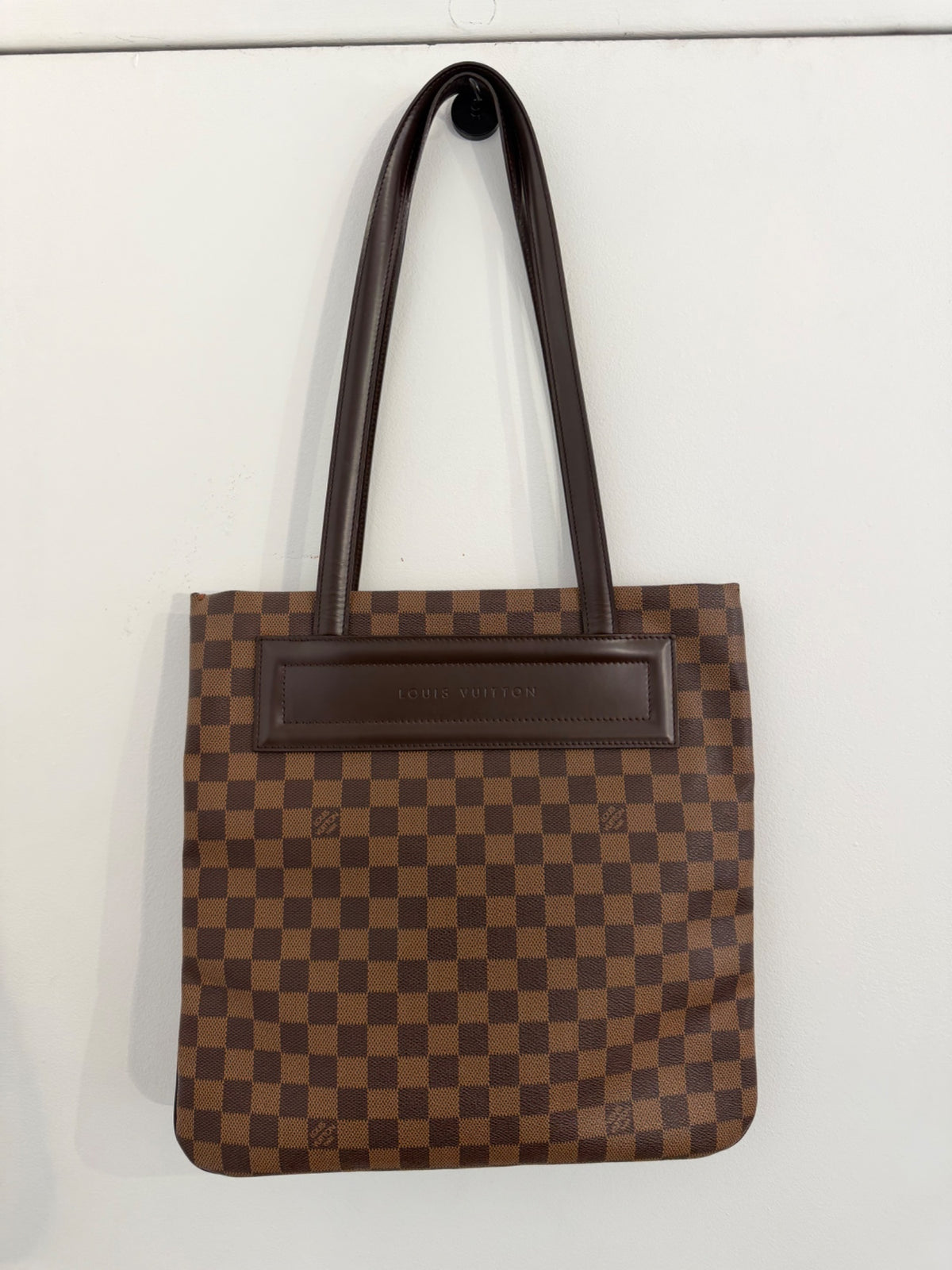 Louis Vuitton Clifton Damier Ebene Tote Shoulder Bag Brown