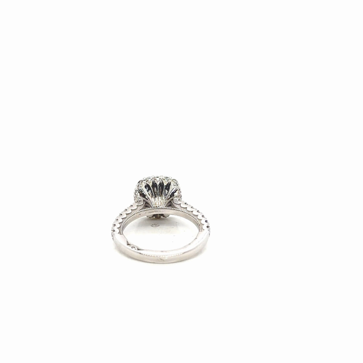 Tacori Platinum Diamond Halo Engagement Ring, 1.14 ctw G/VS, Size 5.75 (view 5)