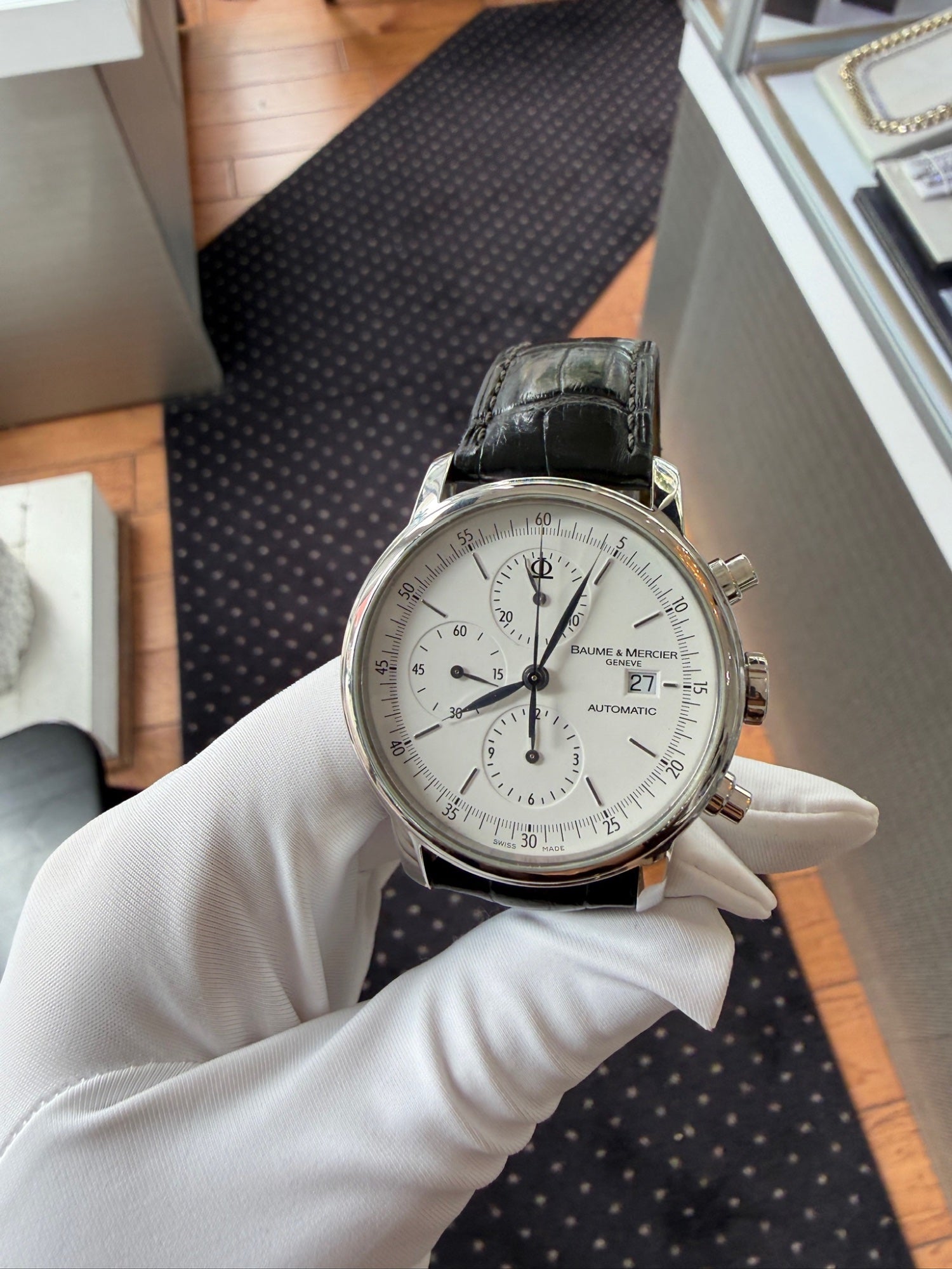 Baume & Mercier Classima XL Chronograph 42mm Steel Watch 65533 (view 9)