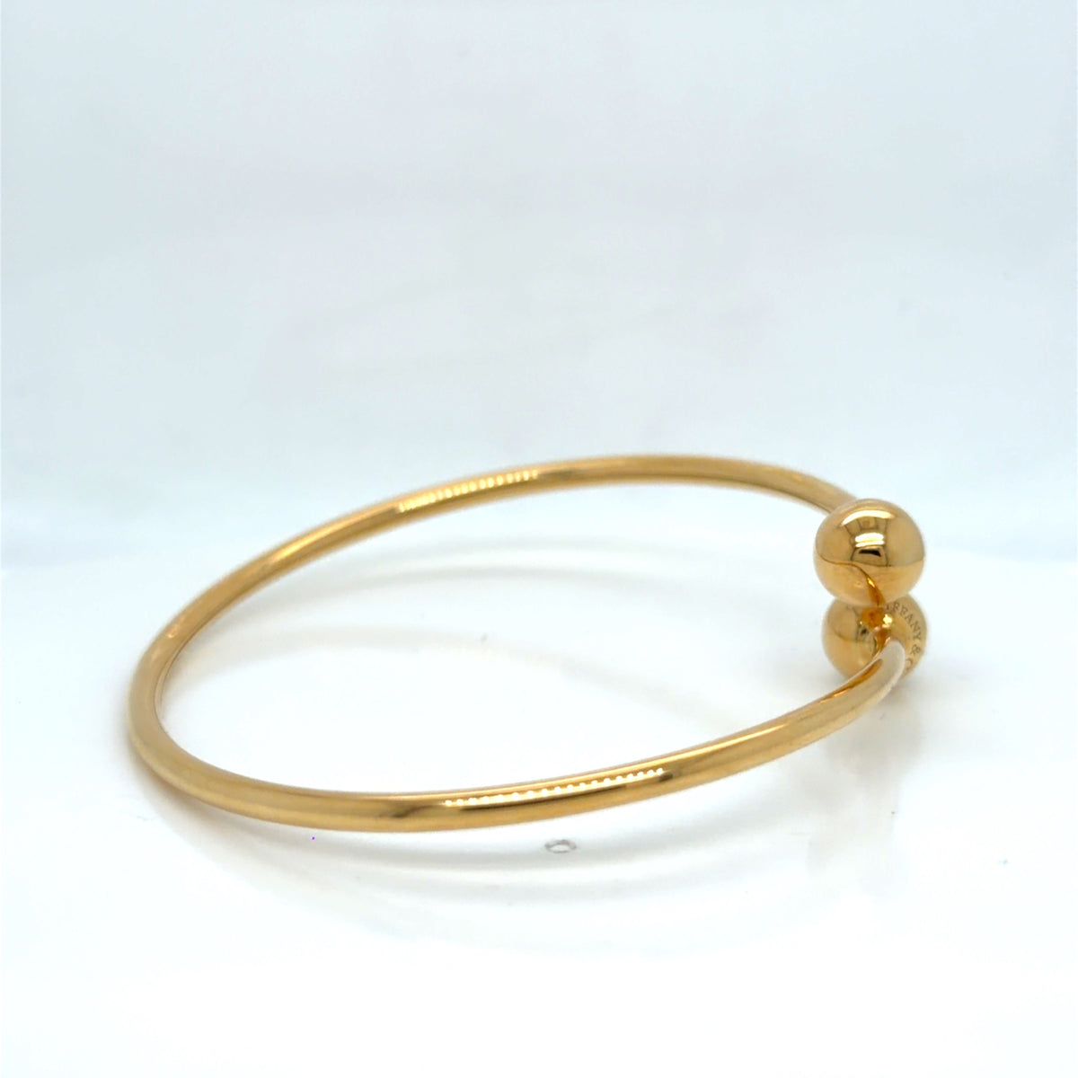 Tiffany & Co. HardWear Ball Bypass Bracelet 18k Yellow Gold 6.75" (view 3)