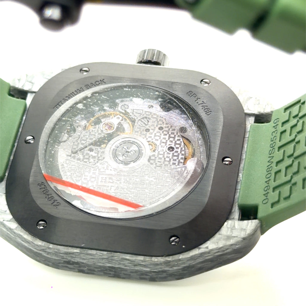 Hermès H08 Watch Steel Green Rubber Strap W402991WW00 39mm Auto (view 12)