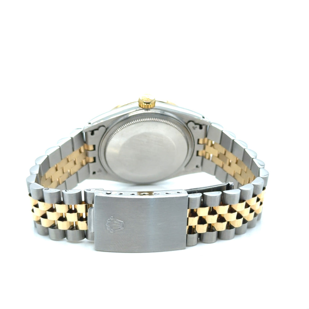 Rolex Datejust 36 Two-Tone Steel & Gold MOP Diamond Dial Ref 16013