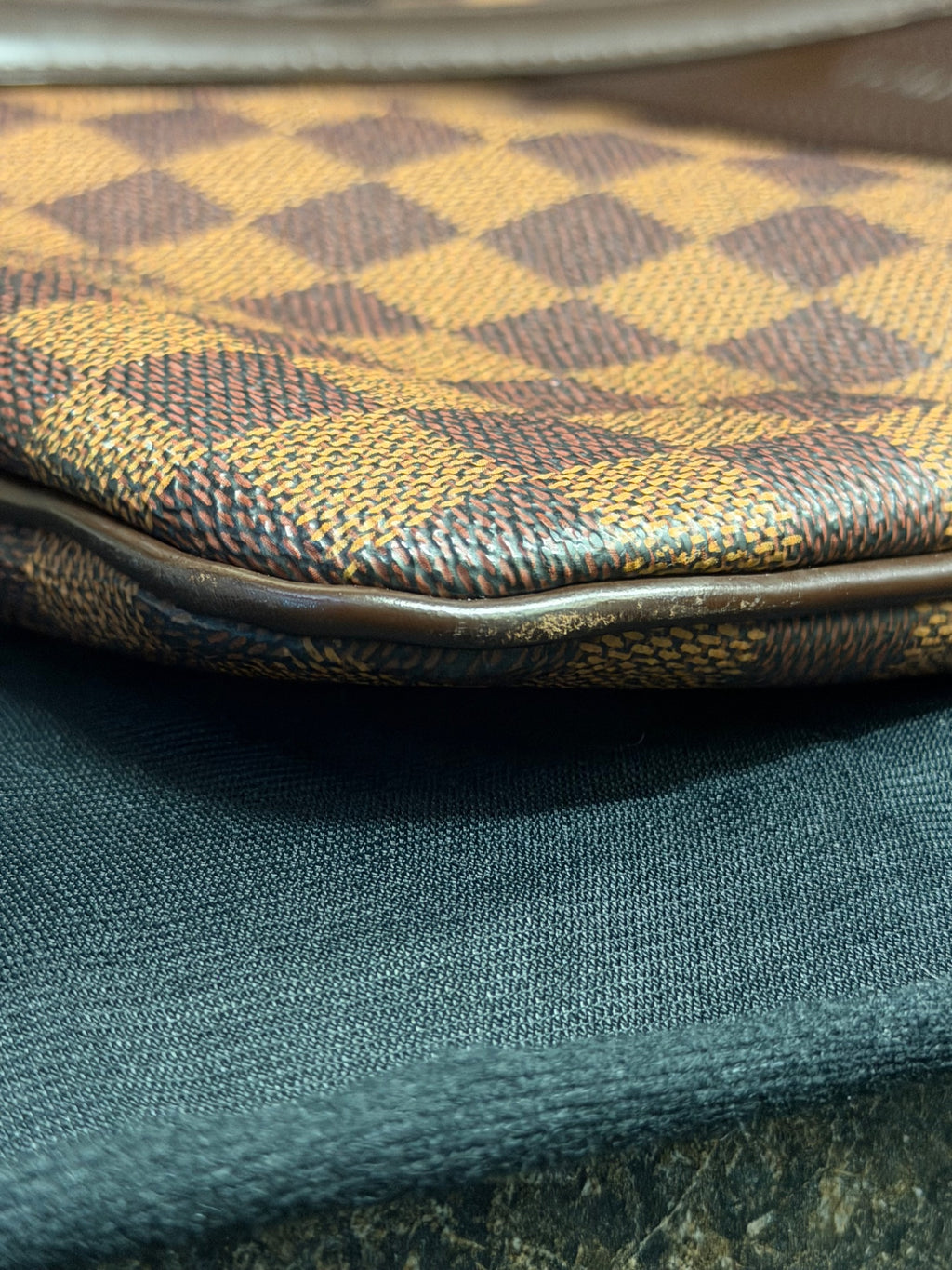 Louis Vuitton Clifton Damier Ebene Tote Shoulder Bag Brown (view 9)