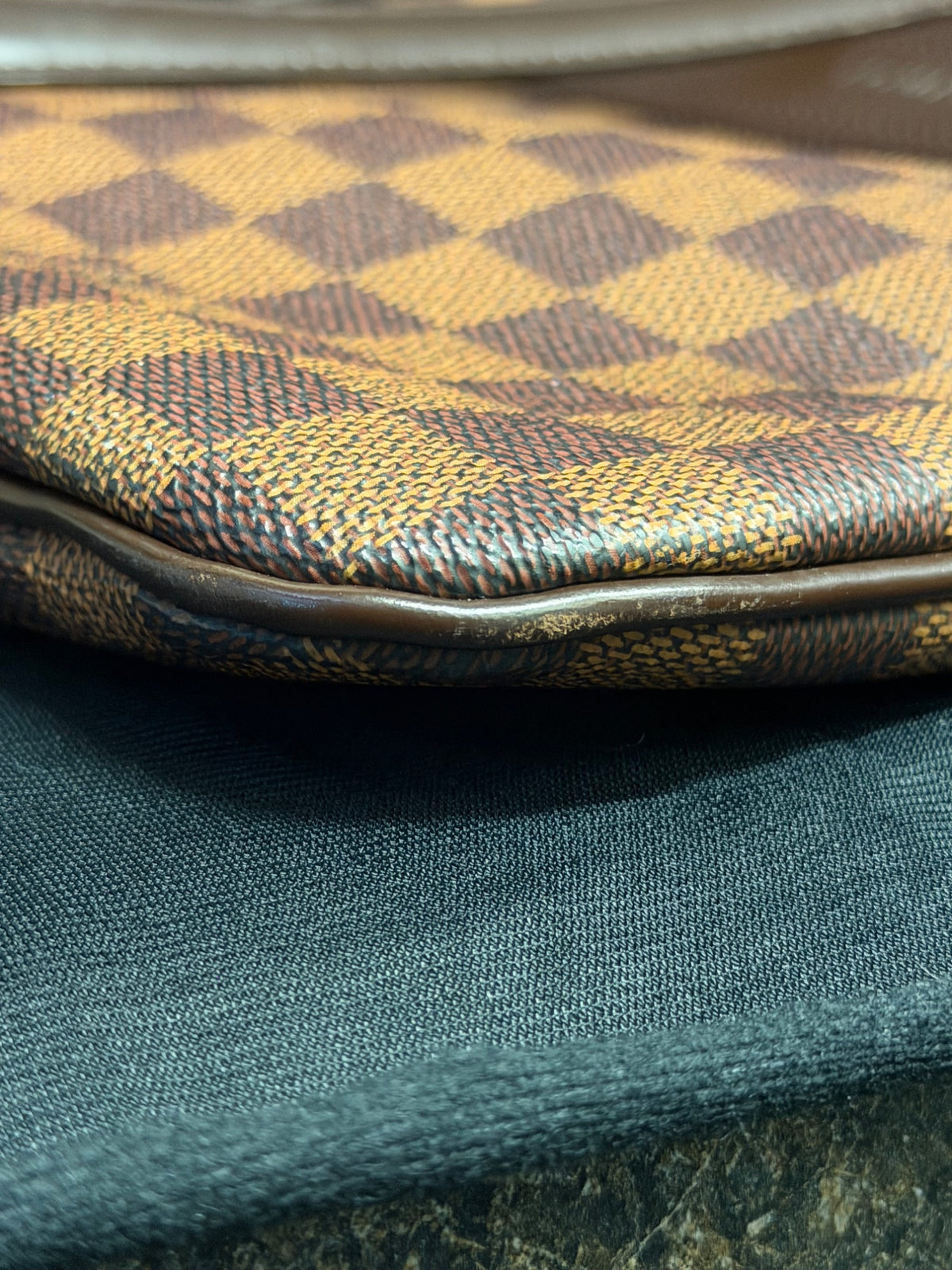 Louis Vuitton Clifton Damier Ebene Tote Shoulder Bag Brown (view 9)