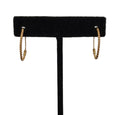 14K Yellow Gold Twisted Rope Hoop Earrings, Sleeper Style (view 1)