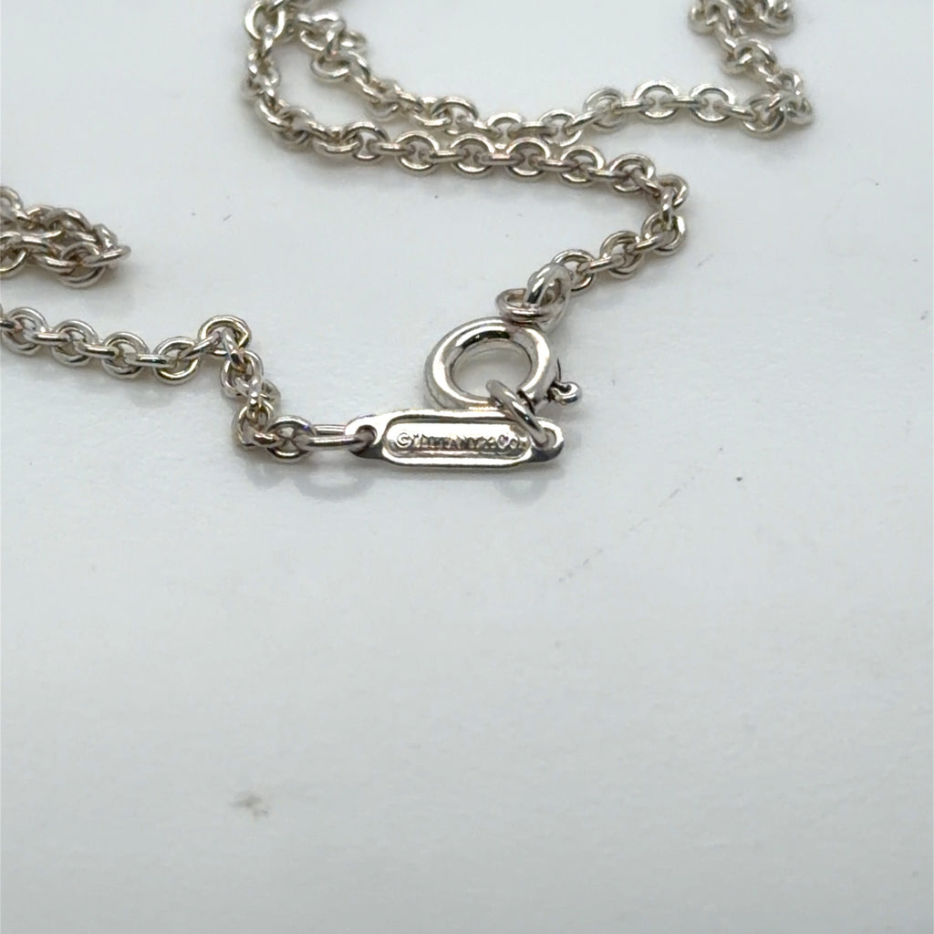 Tiffany & Co. Sterling Silver 1837 Open Square Pendant Necklace 18 in (view 5)