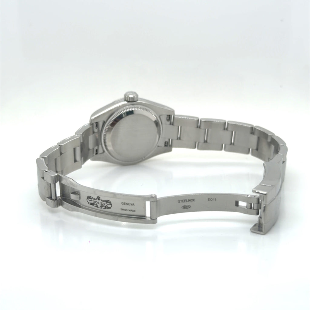 Rolex Oyster Perpetual 26 Ref 176234 Steel & White Gold Silver Dial (view 10)
