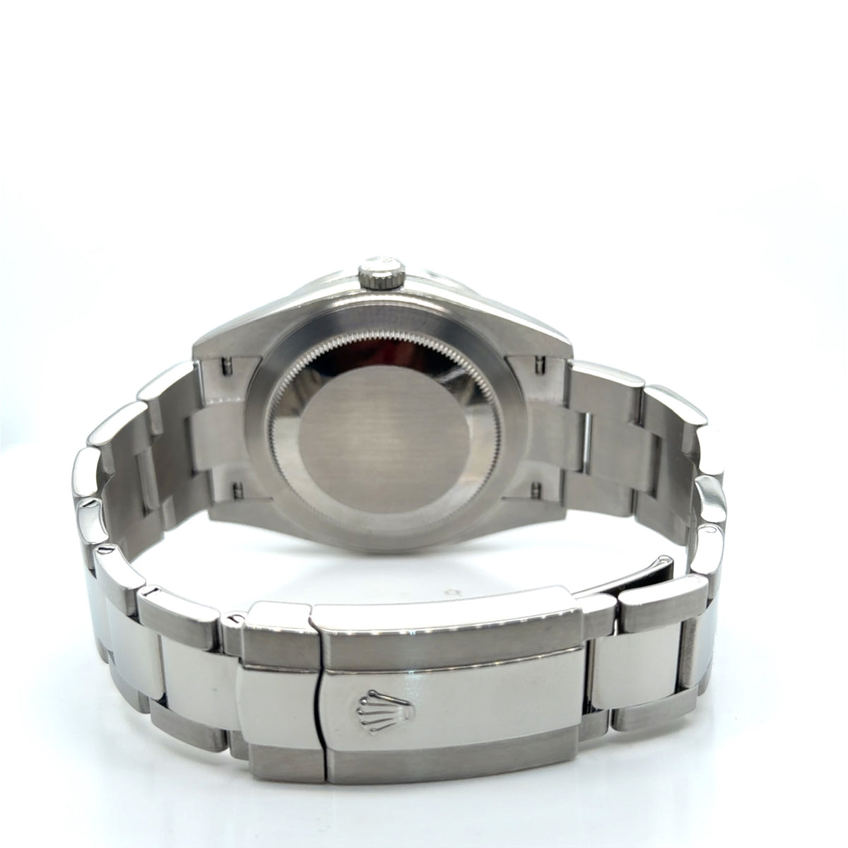 Rolex Datejust 41 Stainless Steel Black Dial Rainbow Bezel Ref 126300 (view 6)