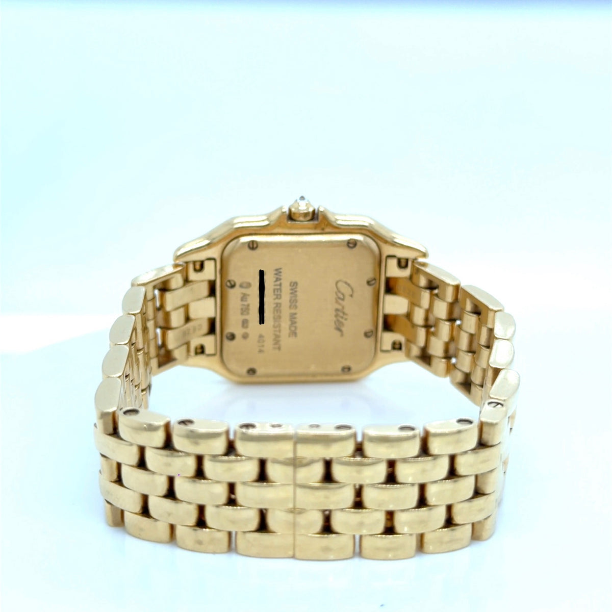 Cartier Panthere 18k Yellow Gold Diamond Bezel Ladies Watch 2021 (view 8)