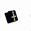 10K Yellow Gold Diamond Cross Pendant 0.50 ctw Natural I/I1