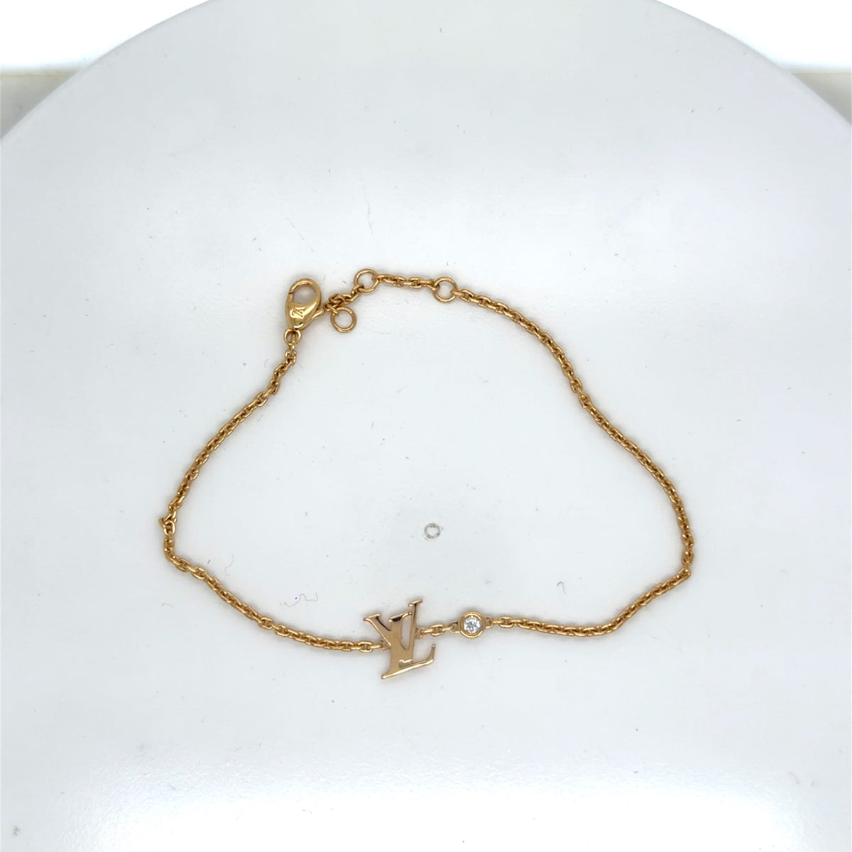 Louis Vuitton Idylle Blossom LV Bracelet 18K Yellow Gold Diamond 7" (view 2)