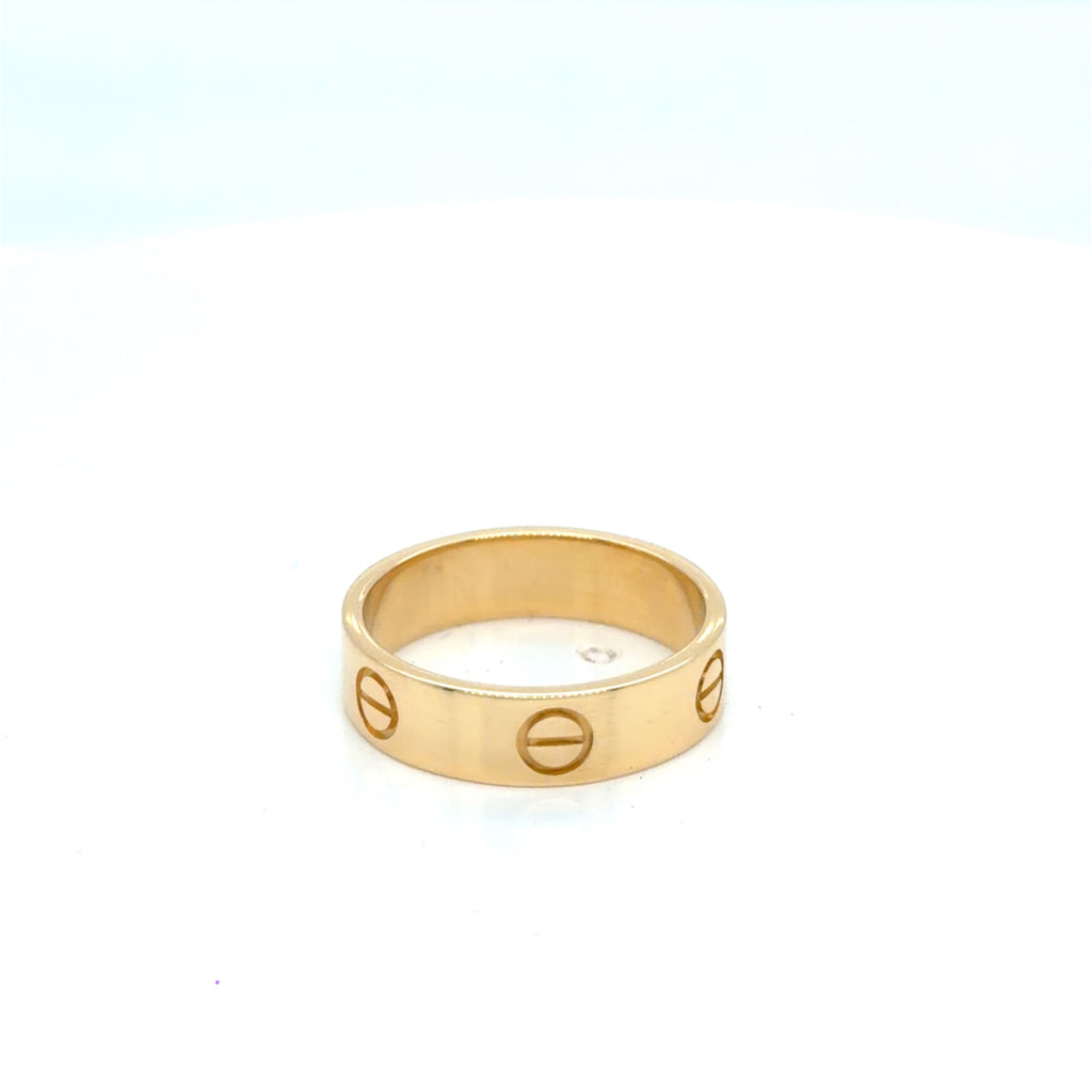 Cartier Love Ring 18K Yellow Gold Size 8 Classic Band (view 6)