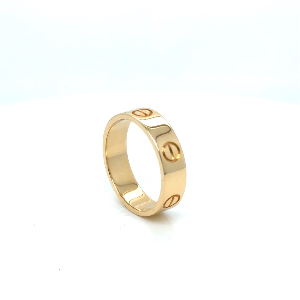 Cartier Love Ring 18K Yellow Gold Size 8 Classic Band (view 2)
