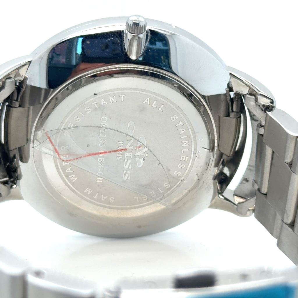 Oniss Paris ON2233-MBK-GN Meca Multifunction Steel Black Dial Watch (view 6)