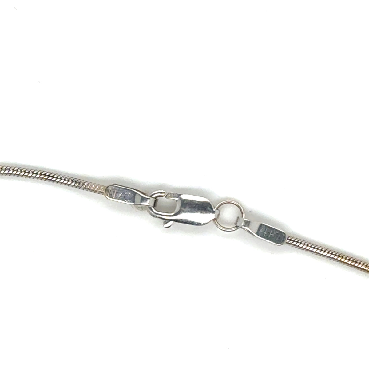 14k White Gold Diamond Bezel Slider Pendant Necklace 0.30 Ct G VS 16 In (view 3)