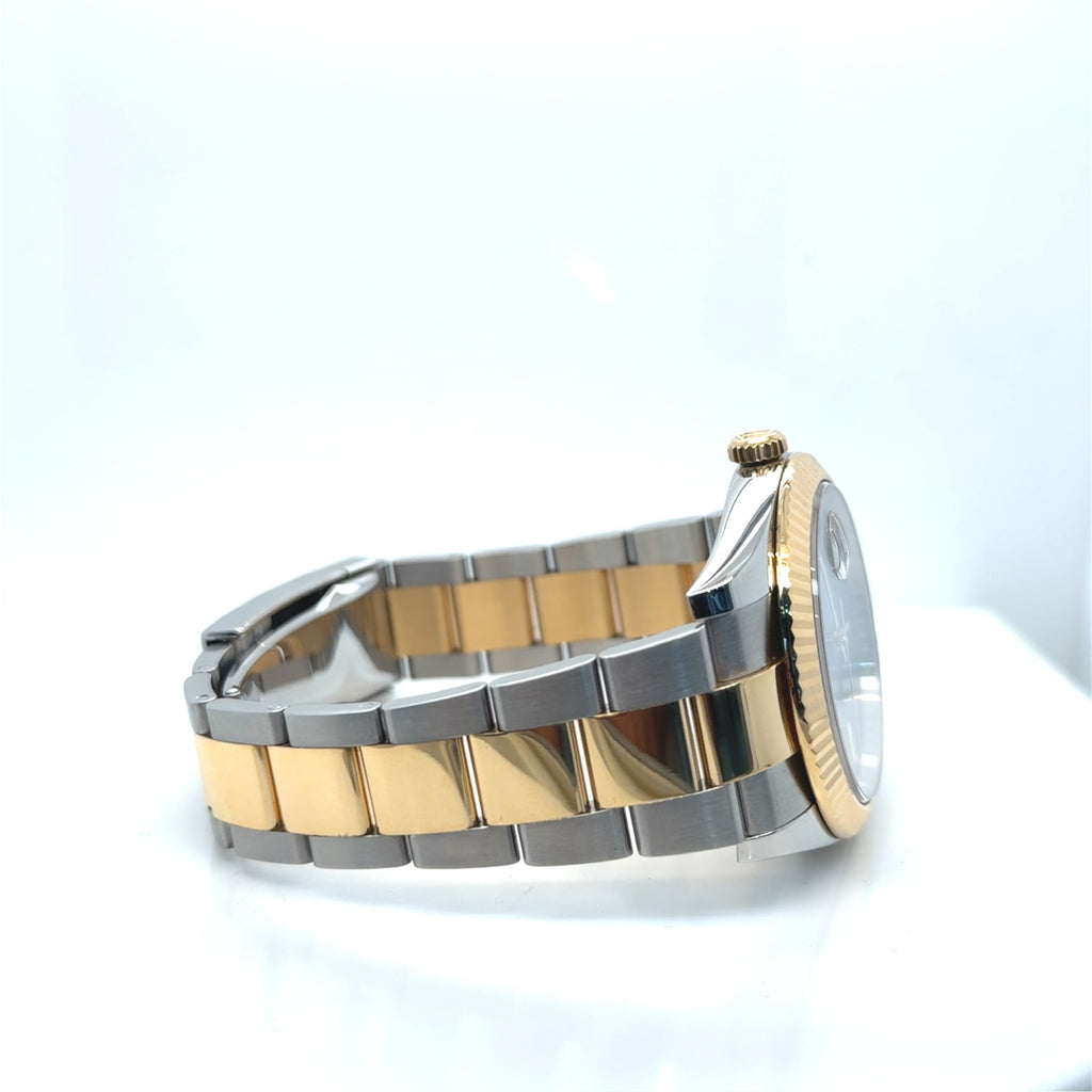 Rolex Datejust 41 Two-Tone Steel 18k Gold Wimbledon Dial Watch (view 4)